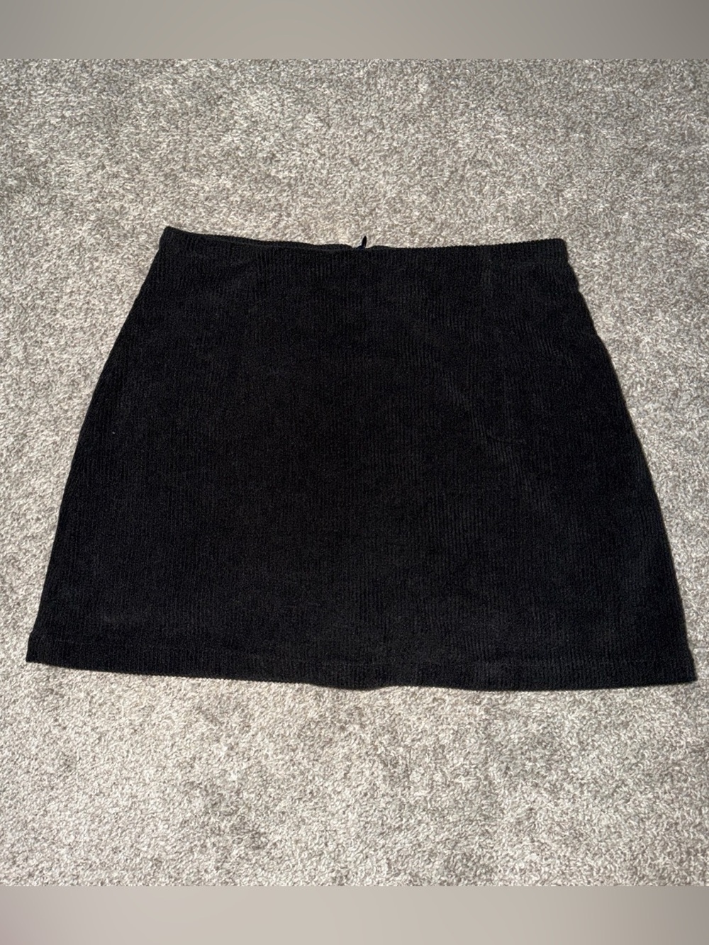 Halara Black corduroy mini skort